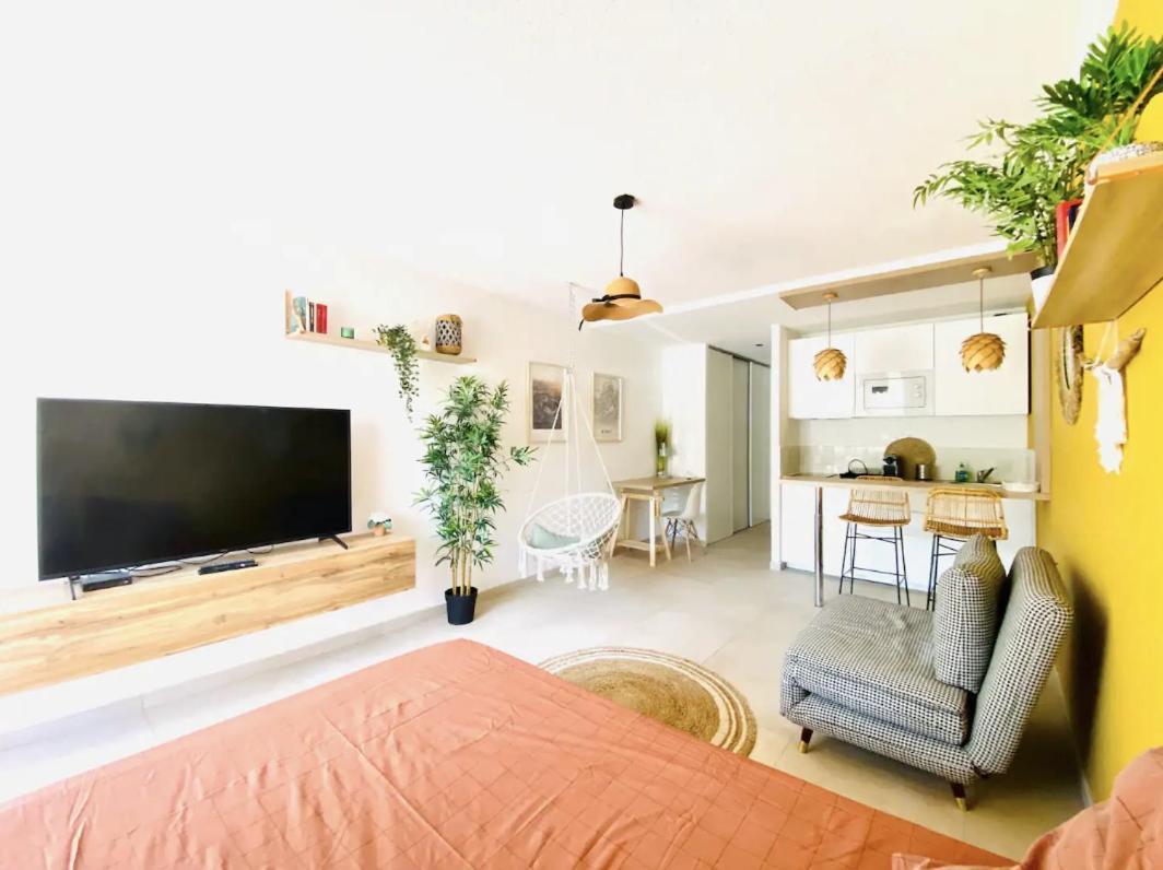 Studio Terrasse & Parking Gratuit En Residence 尼姆 外观 照片