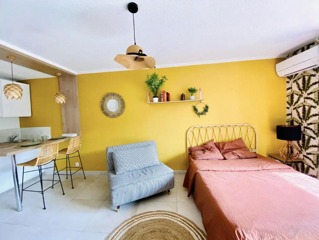 Studio Terrasse & Parking Gratuit En Residence 尼姆 外观 照片